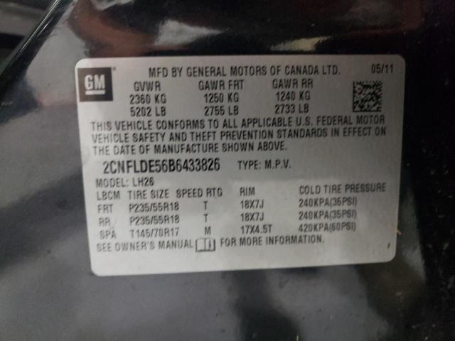 Photo 13 VIN: 2CNFLDE56B6433826 - CHEVROLET EQUINOX LT 