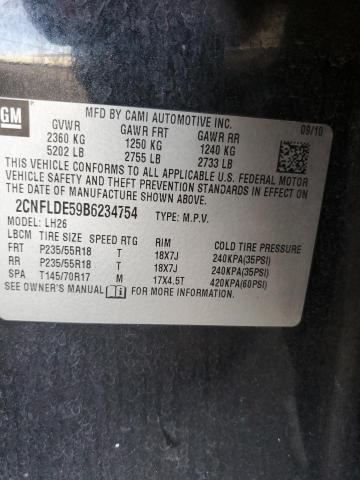 Photo 11 VIN: 2CNFLDE59B6234754 - CHEVROLET EQUINOX LT 