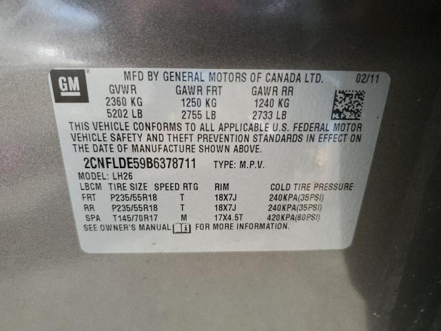 Photo 12 VIN: 2CNFLDE59B6378711 - CHEVROLET EQUINOX 