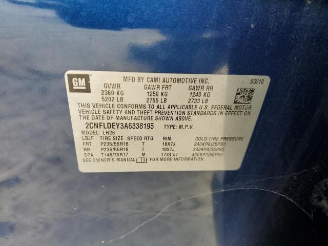 Photo 12 VIN: 2CNFLDEY3A6338195 - CHEVROLET EQUINOX LT 