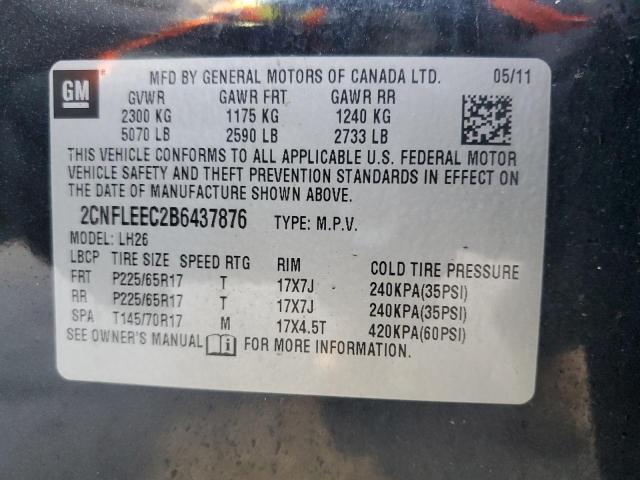 Photo 11 VIN: 2CNFLEEC2B6437876 - CHEVROLET EQUINOX 