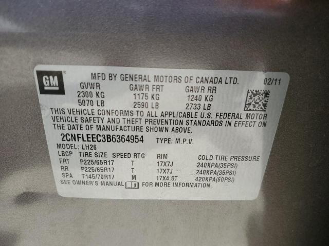 Photo 12 VIN: 2CNFLEEC3B6364954 - CHEVROLET EQUINOX 