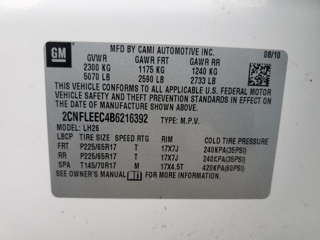 Photo 12 VIN: 2CNFLEEC4B6216392 - CHEVROLET EQUINOX 