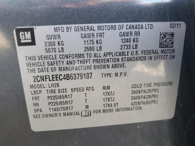 Photo 12 VIN: 2CNFLEEC4B6379107 - CHEVROLET EQUINOX 