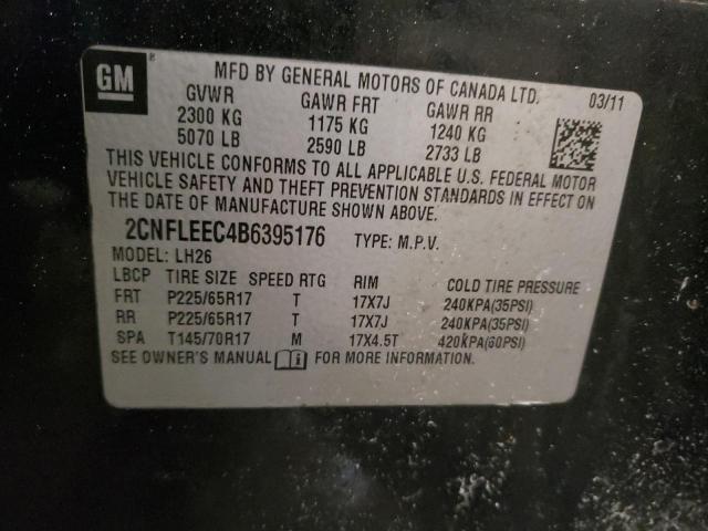 Photo 11 VIN: 2CNFLEEC4B6395176 - CHEVROLET EQUINOX LT 