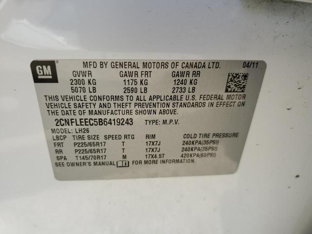 Photo 13 VIN: 2CNFLEEC5B6419243 - CHEVROLET EQUINOX 