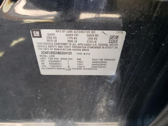 Photo 12 VIN: 2CNFLEEC6B6304120 - CHEVROLET EQUINOX LT 