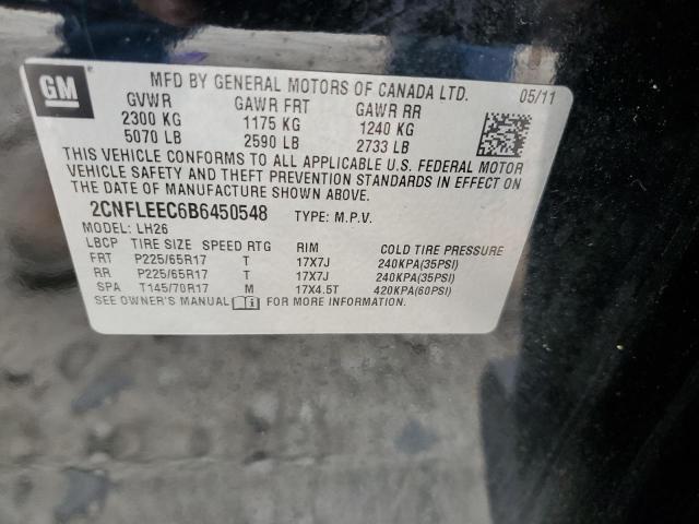 Photo 9 VIN: 2CNFLEEC6B6450548 - CHEVROLET EQUINOX LT 