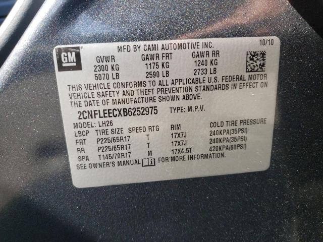 Photo 11 VIN: 2CNFLEECXB6252975 - CHEVROLET EQUINOX LT 