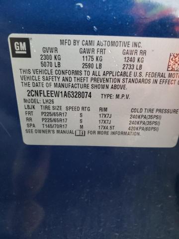 Photo 12 VIN: 2CNFLEEW1A6328074 - CHEVROLET EQUINOX LT 