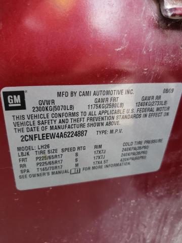 Photo 12 VIN: 2CNFLEEW4A6224887 - CHEVROLET EQUINOX LT 