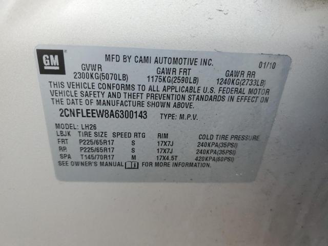 Photo 12 VIN: 2CNFLEEW8A6300143 - CHEVROLET EQUINOX LT 