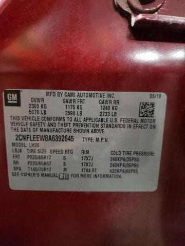 Photo 12 VIN: 2CNFLEEW8A6392645 - CHEVROLET EQUINOX 