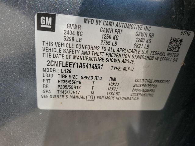 Photo 12 VIN: 2CNFLEEY1A6414891 - CHEVROLET EQUINOX LT 