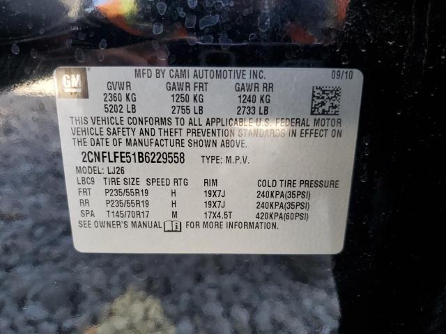 Photo 12 VIN: 2CNFLFE51B6229558 - CHEVROLET EQUINOX LT 