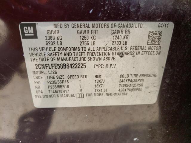 Photo 13 VIN: 2CNFLFE58B6422225 - CHEVROLET EQUINOX LT 