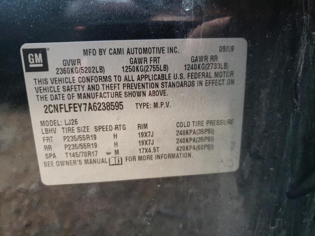 Photo 9 VIN: 2CNFLFEY7A6238595 - CHEVROLET EQUINOX LT 