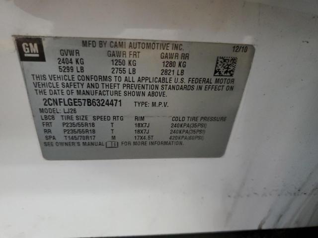 Photo 12 VIN: 2CNFLGE57B6324471 - CHEVROLET EQUINOX 