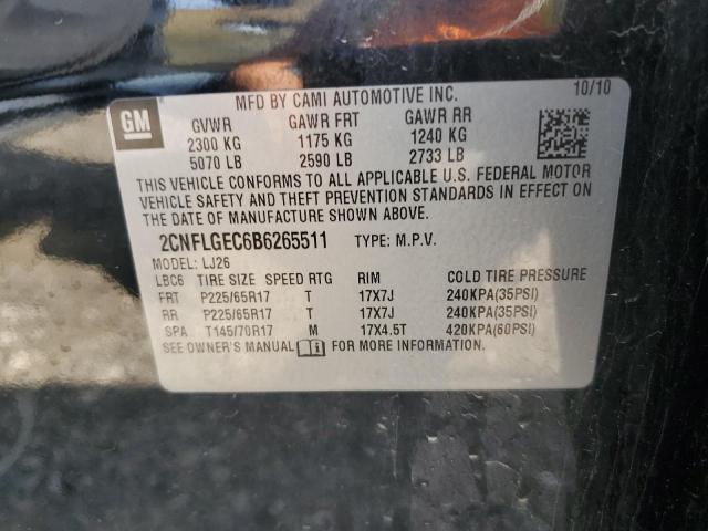 Photo 12 VIN: 2CNFLGEC6B6265511 - CHEVROLET EQUINOX LT 