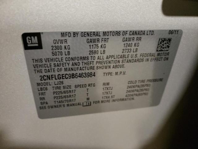 Photo 9 VIN: 2CNFLGEC9B6463984 - CHEVROLET EQUINOX LT 