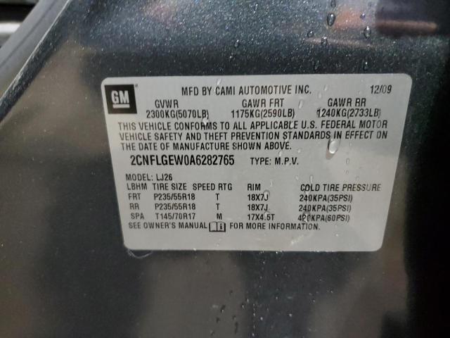 Photo 12 VIN: 2CNFLGEW0A6282765 - CHEVROLET EQUINOX LT 