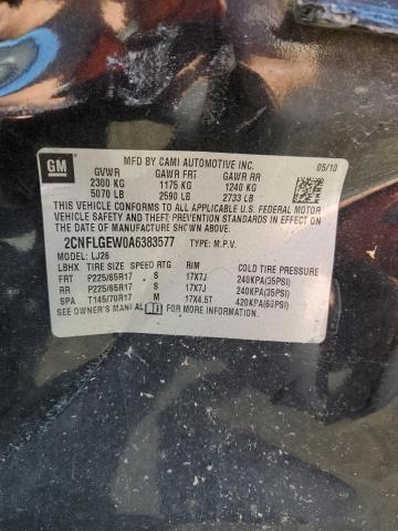 Photo 12 VIN: 2CNFLGEW0A6383577 - CHEVROLET EQUINOX LT 