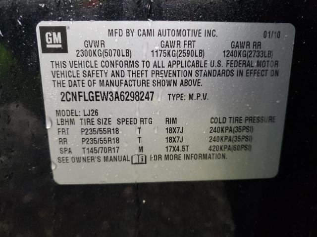 Photo 9 VIN: 2CNFLGEW3A6298247 - CHEVROLET EQUINOX LT 