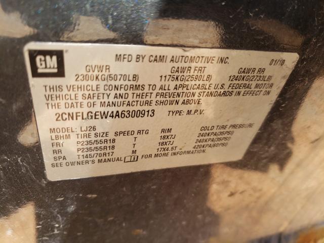 Photo 9 VIN: 2CNFLGEW4A6300913 - CHEVROLET EQUINOX LT 