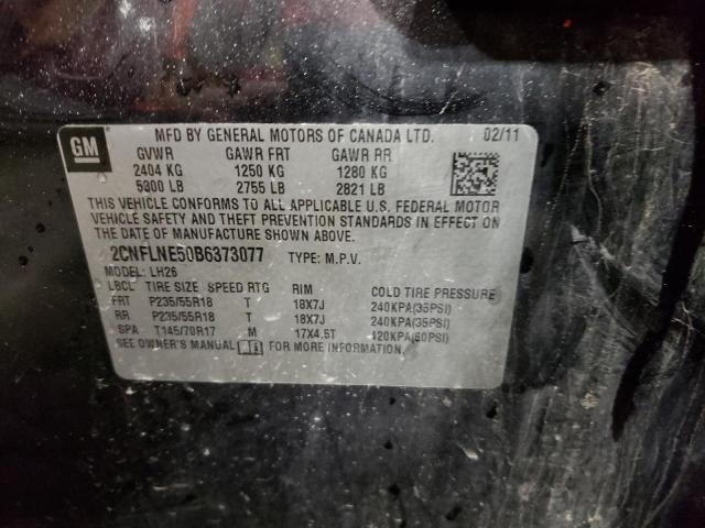 Photo 9 VIN: 2CNFLNE50B6373077 - CHEVROLET EQUINOX LT 