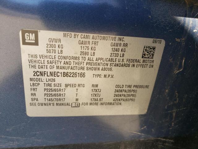 Photo 11 VIN: 2CNFLNEC1B6226166 - CHEVROLET EQUINOX LT 