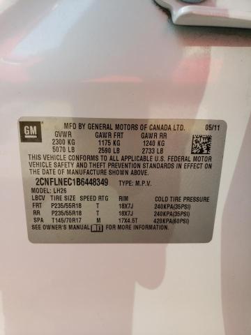 Photo 9 VIN: 2CNFLNEC1B6448349 - CHEVROLET EQUINOX LT 