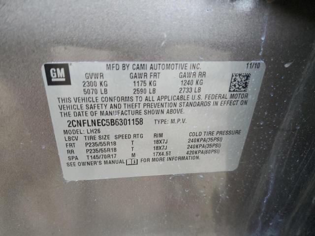 Photo 12 VIN: 2CNFLNEC5B6301158 - CHEVROLET EQUINOX 