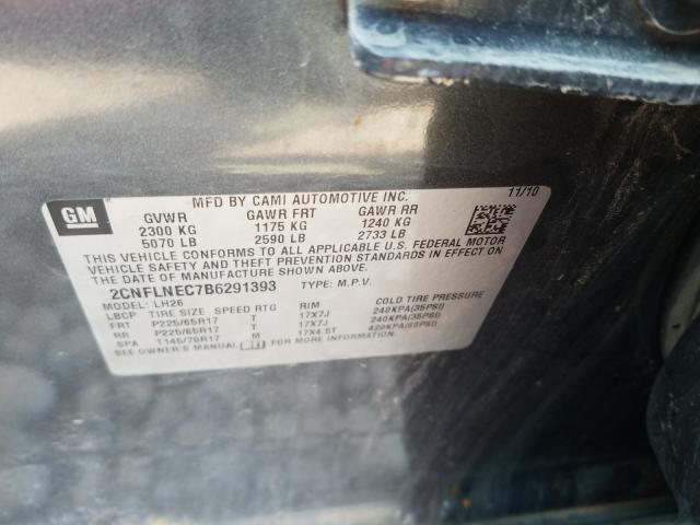 Photo 9 VIN: 2CNFLNEC7B6291393 - CHEVROLET EQUINOX LT 