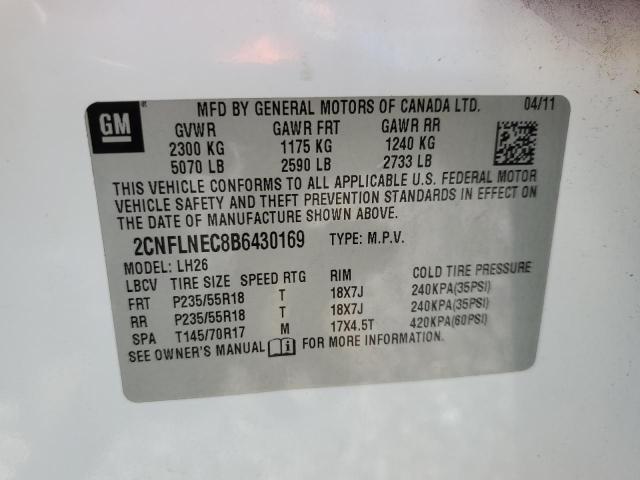 Photo 12 VIN: 2CNFLNEC8B6430169 - CHEVROLET EQUINOX LT 