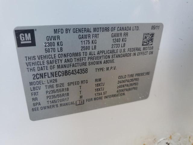 Photo 13 VIN: 2CNFLNEC9B6434358 - CHEVROLET EQUINOX LT 