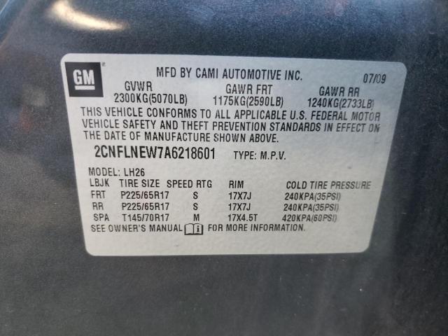 Photo 12 VIN: 2CNFLNEW7A6218601 - CHEVROLET EQUINOX LT 