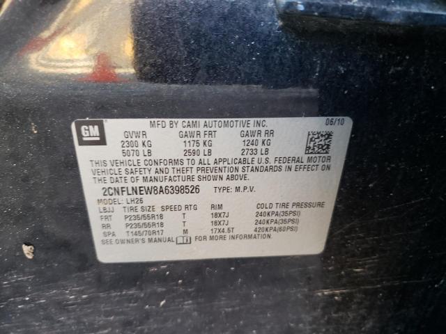 Photo 9 VIN: 2CNFLNEW8A6398526 - CHEVROLET EQUINOX LT 