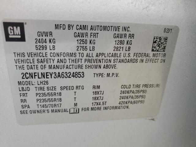 Photo 11 VIN: 2CNFLNEY3A6324853 - CHEVROLET EQUINOX LT 