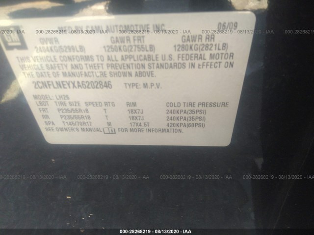 Photo 8 VIN: 2CNFLNEYXA6202846 - CHEVROLET EQUINOX 