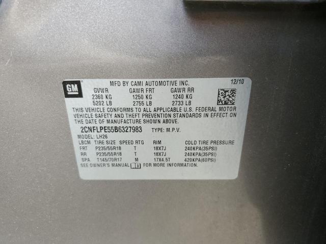 Photo 11 VIN: 2CNFLPE55B6327983 - CHEVROLET EQUINOX LT 