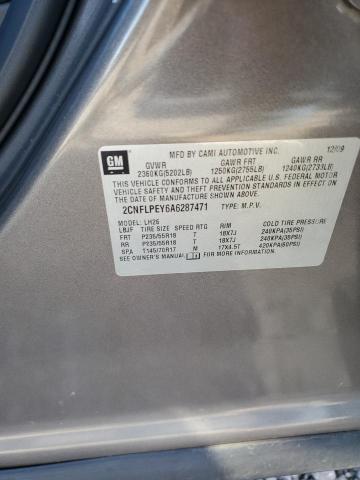 Photo 12 VIN: 2CNFLPEY6A6287471 - CHEVROLET EQUINOX LT 