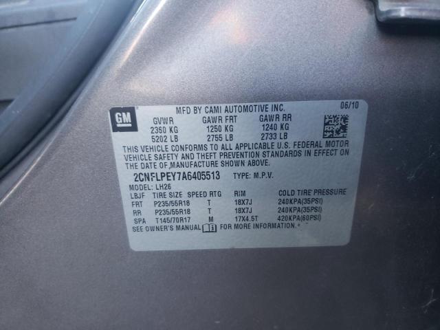 Photo 9 VIN: 2CNFLPEY7A6405513 - CHEVROLET EQUINOX LT 