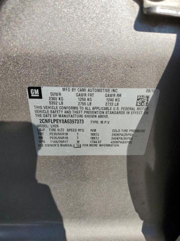 Photo 9 VIN: 2CNFLPEY8A6397373 - CHEVROLET EQUINOX LT 