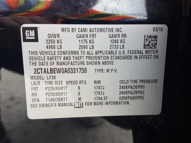 Photo 9 VIN: 2CTALBEW0A6331758 - GMC TERRAIN SL 