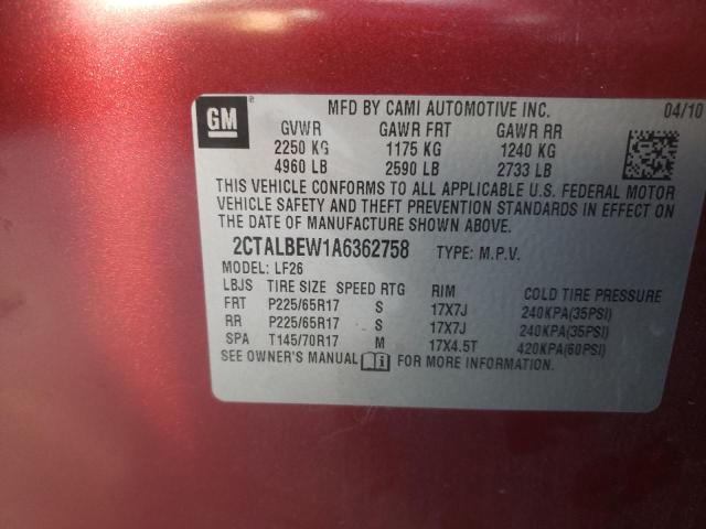 Photo 9 VIN: 2CTALBEW1A6362758 - GMC TERRAIN SL 