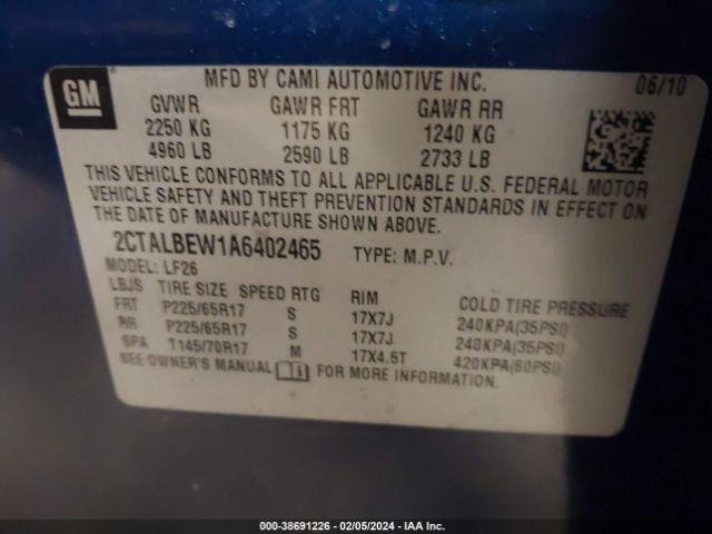 Photo 8 VIN: 2CTALBEW1A6402465 - GMC TERRAIN 