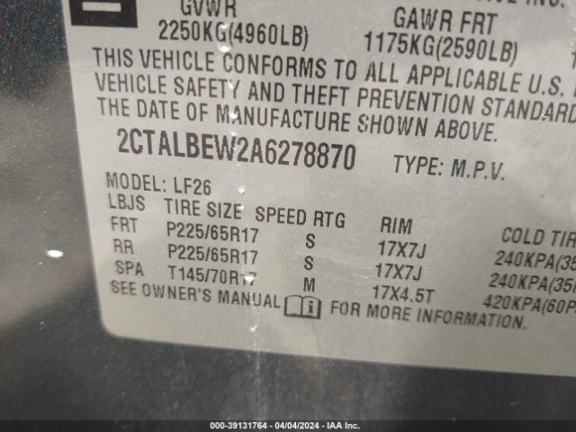 Photo 8 VIN: 2CTALBEW2A6278870 - GMC TERRAIN 