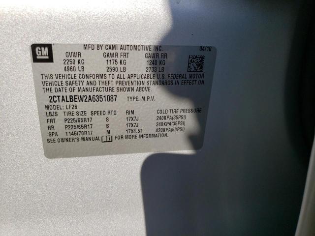 Photo 9 VIN: 2CTALBEW2A6351087 - GMC TERRAIN SL 