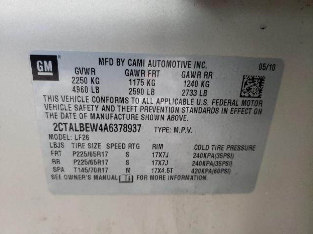 Photo 9 VIN: 2CTALBEW4A6378937 - GMC TERRAIN SL 