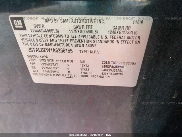 Photo 8 VIN: 2CTALDEW1A6266155 - GMC TERRAIN 